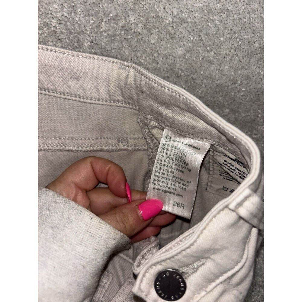 AG Adriano Goldschmied The Jodi Crop High Rise Slim Flare White Pants Size 26R - Picture 4 of 8